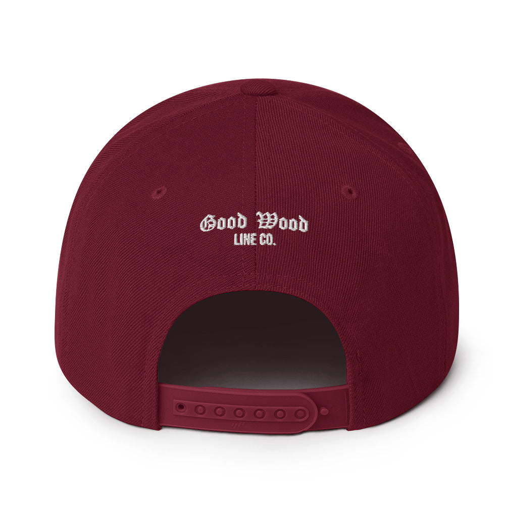 Flat bill snapback