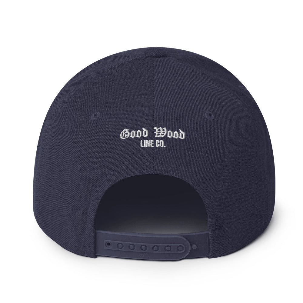 Flat bill snapback